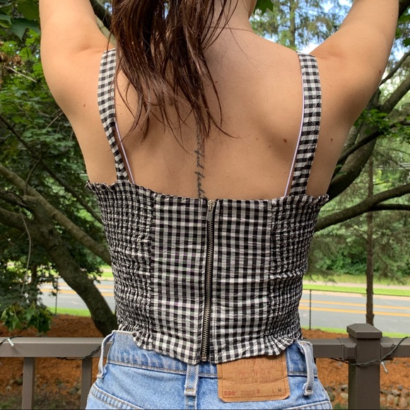Gingham crop top - Picture 2 of 4